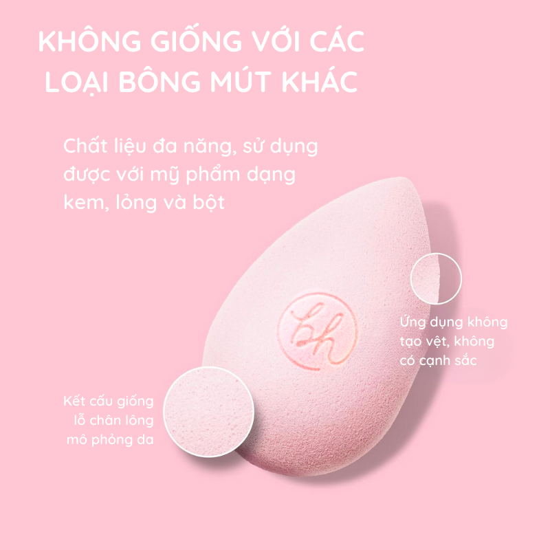 Mút Trang Điểm BH Cosmetics Makeup Sponge BHM007